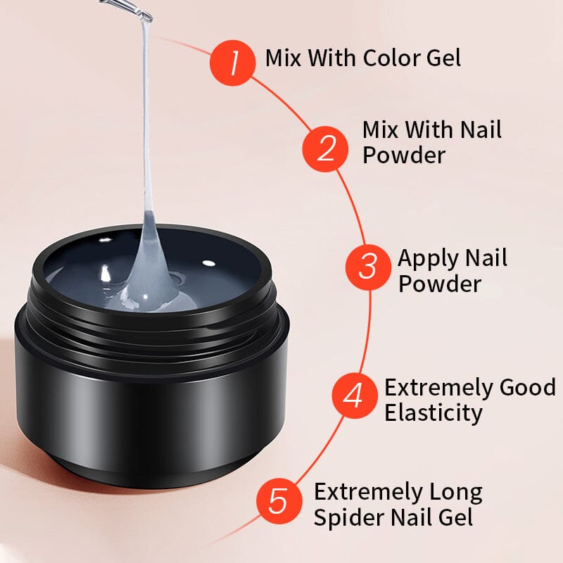 Spider Nail Gel Clear 15ml Gel Nail Polish BORN PRETTY 