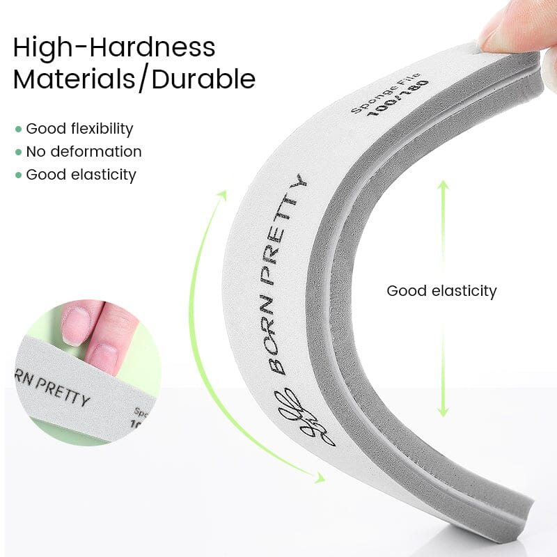 4pcs Washable Nail Files Tools & Accessories BORN PRETTY 