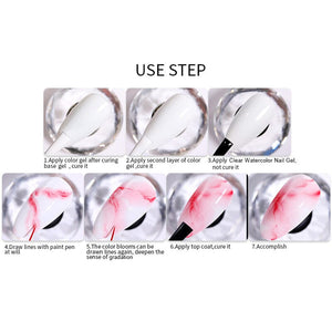 Watercolor Nail Gel 10ml Gel Nail Polish BORN PRETTY 