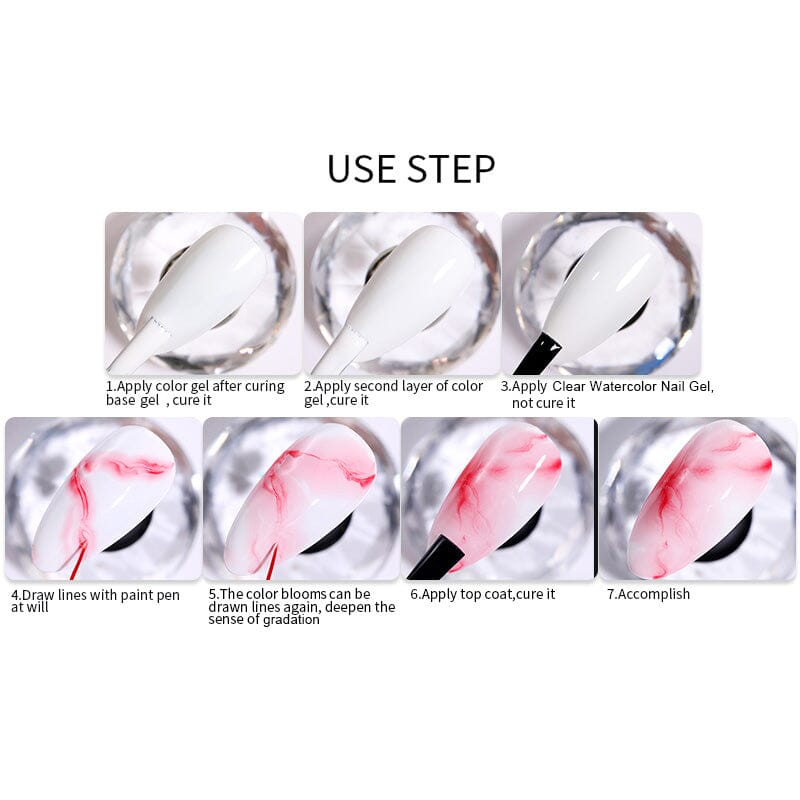 Watercolor Nail Gel 10ml Gel Nail Polish BORN PRETTY 