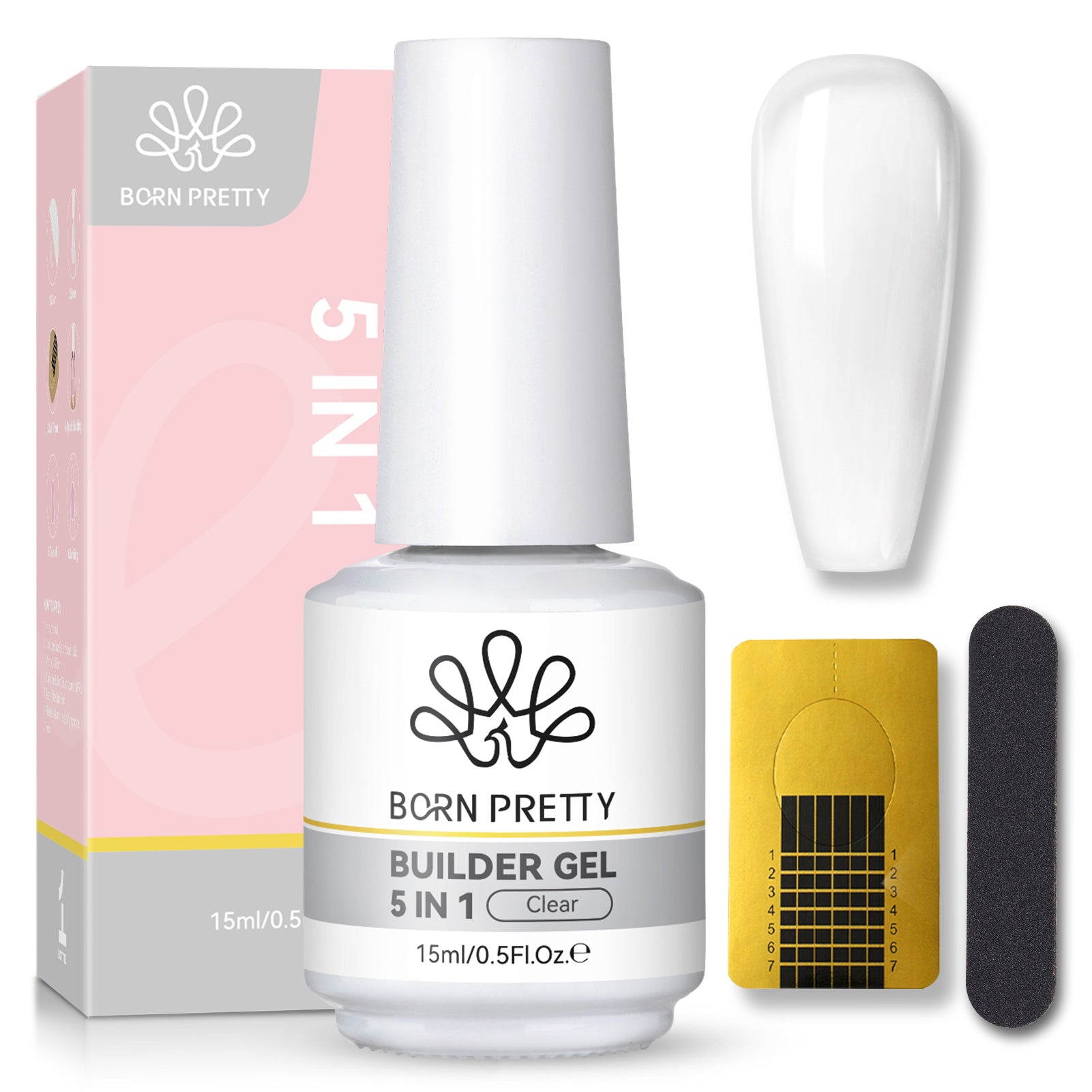 5 in 1 Builder Gel Clear 15ml