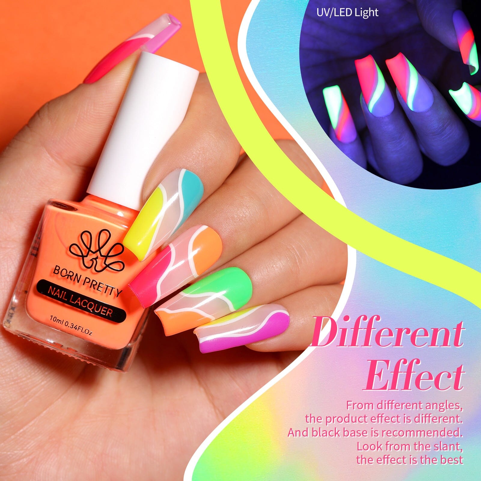 6 Colors Neon Collection Nail Polish Set 10ml Nail Polish BORN PRETTY 