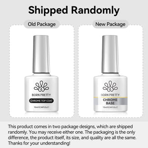 Chrome Mirror Powder Base Gel 10ml Gel Nail Polish BORN PRETTY 