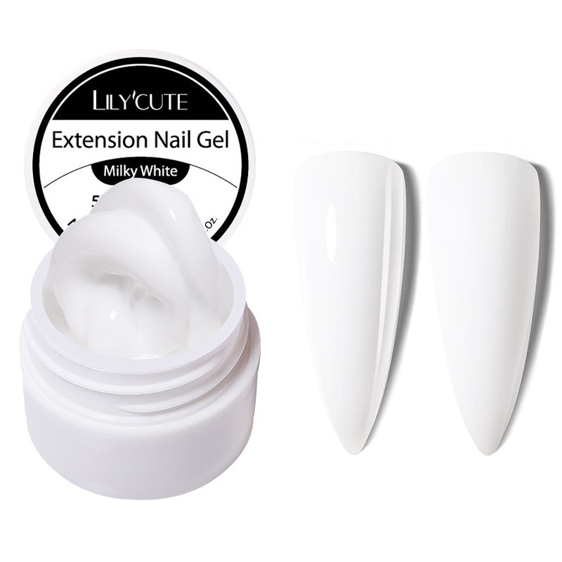 Milky White Non Stick Hand 5D Sculpting Extension Gel 8ml