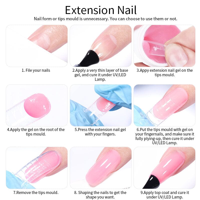 Non Stick Hand Extension Nail Gel 8ml Extension Nail Gel LILYCUTE 