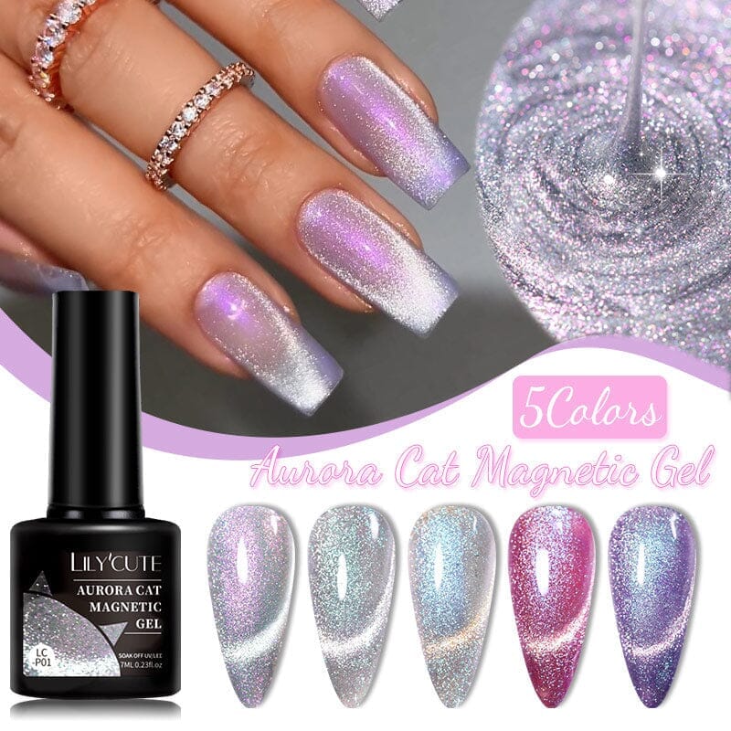 Aurora Cat Magnetic Nail Gel 7ml Gel Nail Polish LILYCUTE 
