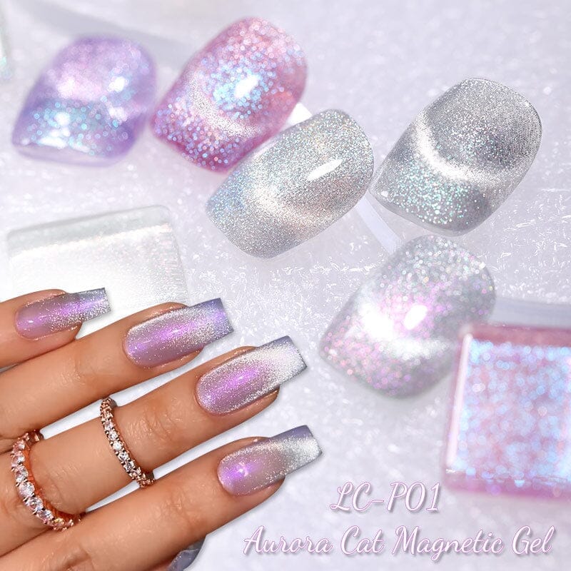 Aurora Cat Magnetic Nail Gel LC-P01 7ml Clearance LILYCUTE 