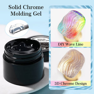 Semi-Solid Chrome Molding Gel 5g Gel Nail Polish NICOLE DIARY 