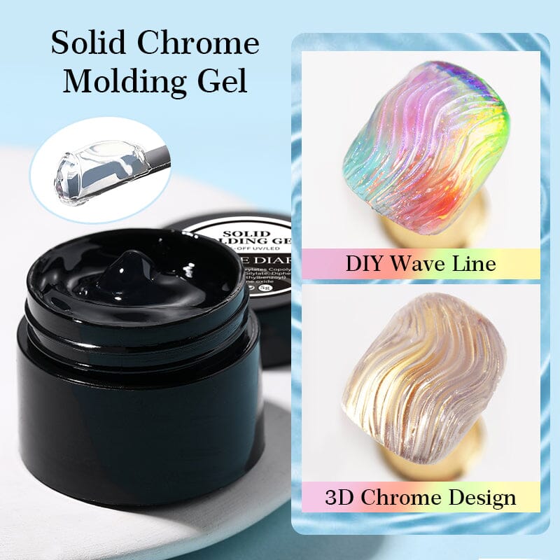Semi-Solid Chrome Molding Gel 5g Gel Nail Polish NICOLE DIARY 