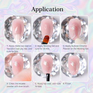 Auroras Nail Powder Nail Powder NICOLE DIARY 