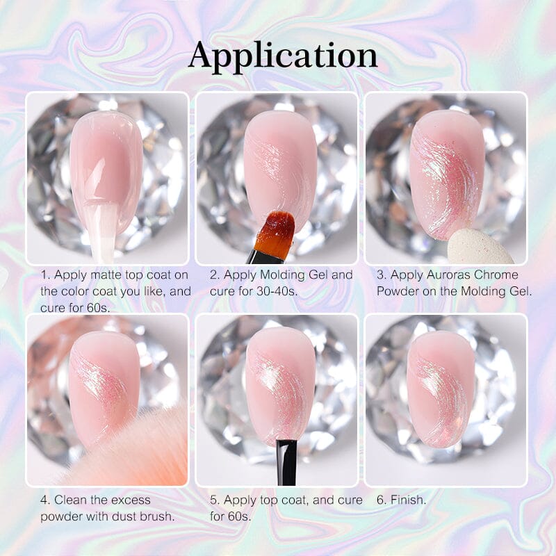 Auroras Nail Powder Nail Powder NICOLE DIARY 