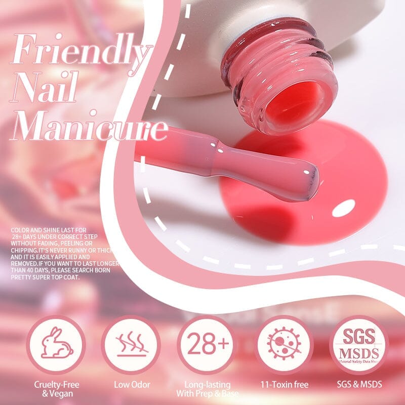 Jelly Nude Gel JN10 10ml Gel Nail Polish BORN PRETTY 