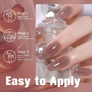 Jelly Nude Gel Polish JN09 10ml Gel Nail Polish BORN PRETTY 
