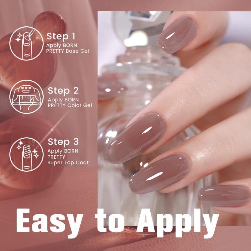 Jelly Nude Gel Polish JN09 10ml Gel Nail Polish BORN PRETTY 