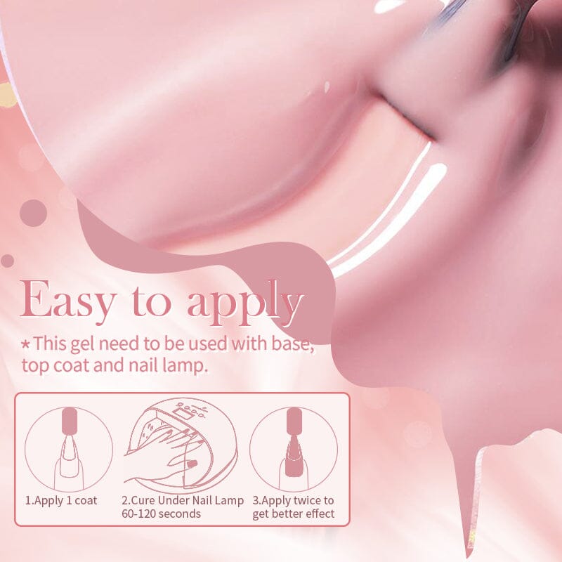 Jelly Nude Gel Polish 10ml (JN01-JN50) Gel Nail Polish BORN PRETTY 