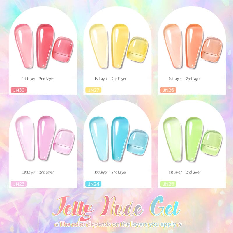 Pastel Jelly Nude Gel 10ml Gel Nail Polish BORN PRETTY 