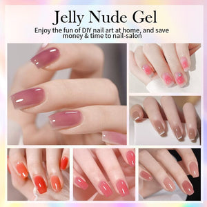 Jelly Nude Gel Polish 10ml (JN01-JN50) Gel Nail Polish BORN PRETTY 