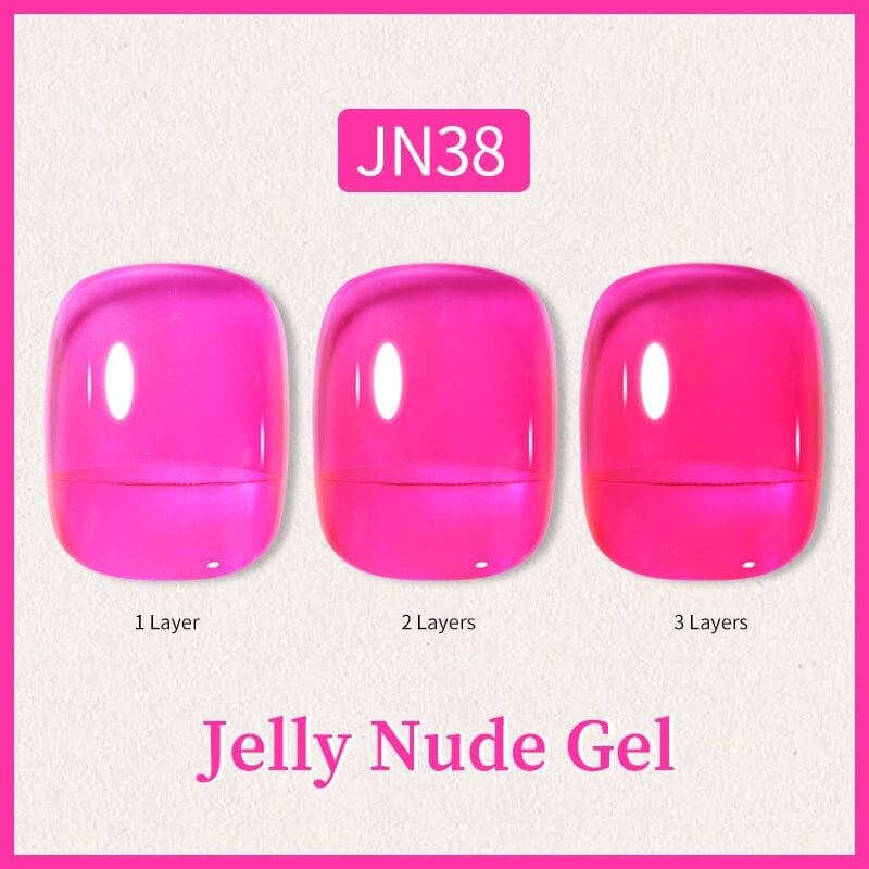Green Blue Jelly Nude Gel 10ml Gel Nail Polish BORN PRETTY JN38 