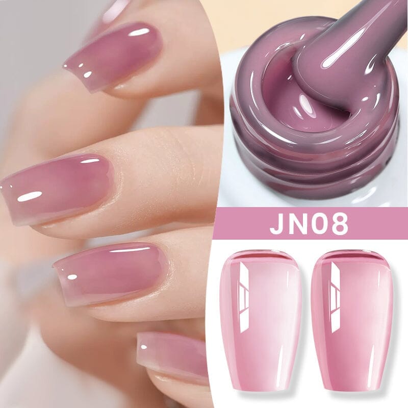 Jelly Nude Gel Polish 10ml (JN01-JN50) Gel Nail Polish BORN PRETTY JN08 
