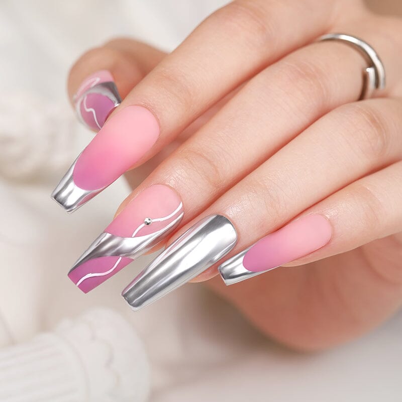 Metallic Mirror Effect Solid Chrome Nail Powder Nail Powder NICOLE DIARY 