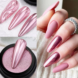 Metallic Mirror Effect Solid Chrome Nail Powder Nail Powder NICOLE DIARY NDC006 