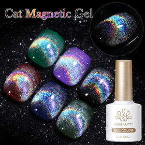 Omnipotent Iridescent Cat Magnetic Gel Nail Polish 10ml Gel Nail Polish BORN PRETTY MY110 Omnipotent 