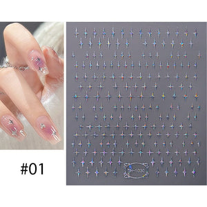 Gradient Star 3D Nail Sticker TH-1030 Nail Sticker No Brand 