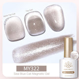 Sea Blue Cat Magnetic Gel Polish 10ml Gel Nail Polish BORN PRETTY MY322 