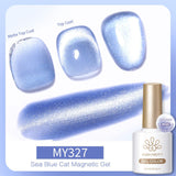 Sea Blue Cat Magnetic Gel Polish 10ml Gel Nail Polish BORN PRETTY MY327 
