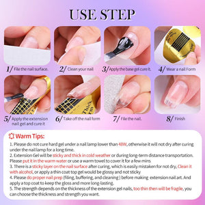 Clear Extension Nail Gel EG01 225g Gel Nail Polish BORN PRETTY 