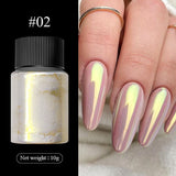 Chrome Pearl Nail Powder Nail Powder BORN PRETTY 02 