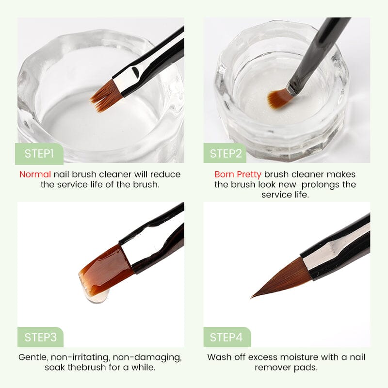 Nail Cleaner Gel Remover Brush Cleaner 500ml Nail Care BORN PRETTY 