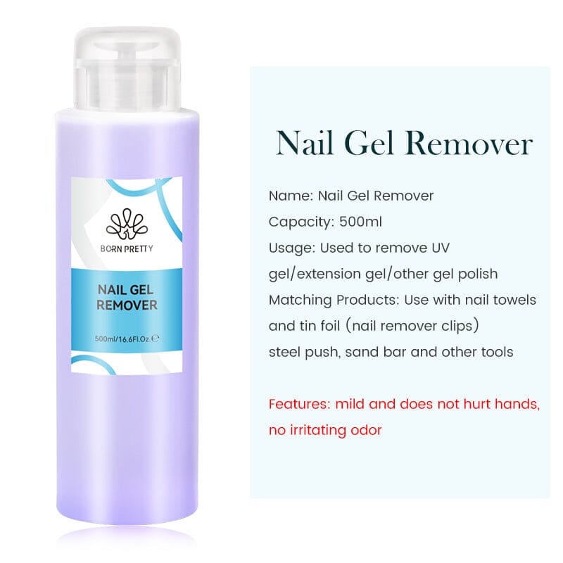 Nail Cleaner Gel Remover Brush Cleaner 500ml Nail Care BORN PRETTY Nail Gel Remover 