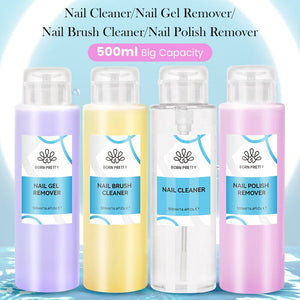 Nail Cleaner Gel Remover Brush Cleaner 500ml Nail Care BORN PRETTY 