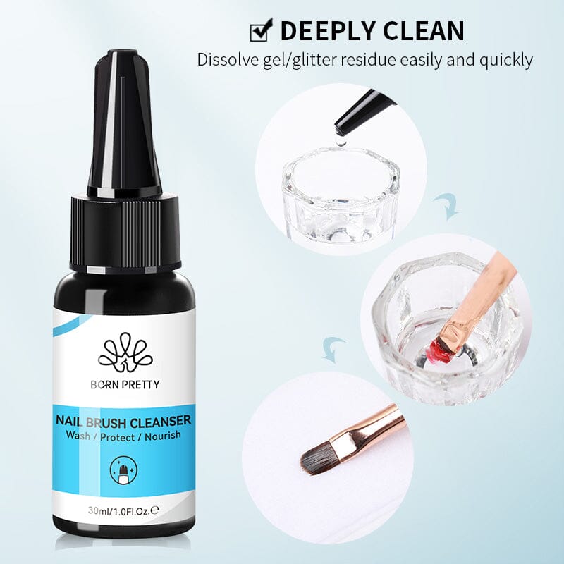 Nail Brush Cleanser 30ml Tools & Accessories BORN PRETTY 
