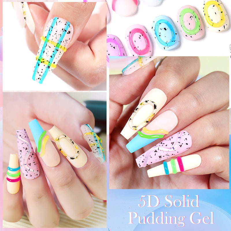 5D Solid Pudding Gel Black 10ml