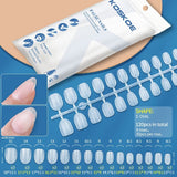 120pcs Full Cover Matte Soft Gel Tips False Nails Nail Tips KOSKOE S Oval 