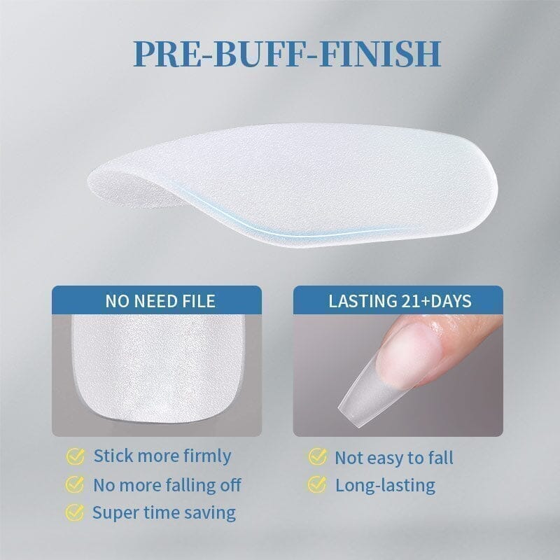 120pcs Short Square Matte Soft Gel Tips False Nails 05 Nail Tips KOSKOE 