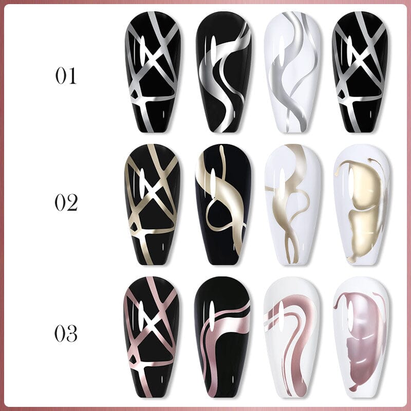 Metallic Line Nail Gel 5ml Gel Nail Polish LILYCUTE 