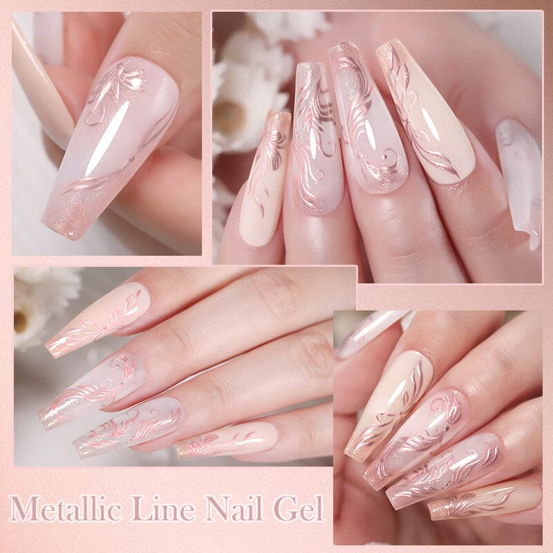 Metallic Line Nail Gel 5ml Gel Nail Polish LILYCUTE 