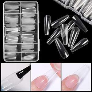 120pcs Almond Semi-frosted False Nail Tips Nail Tips No Brand 