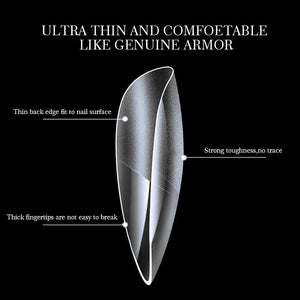 120pcs Almond Semi-frosted False Nail Tips Nail Tips No Brand 