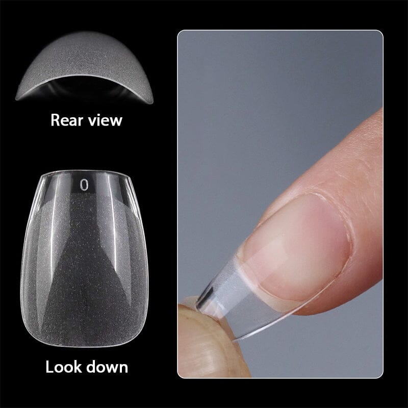 120pcs Almond Semi-frosted False Nail Tips Nail Tips No Brand 