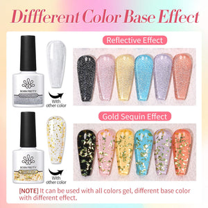 46 Colors Gel with 6pcs Function Gel Set Color Party 6ml Gel Nail Polish BORN PRETTY 