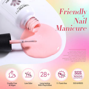 46 Colors Gel with 6pcs Function Gel Set Color Party 6ml Gel Nail Polish BORN PRETTY 