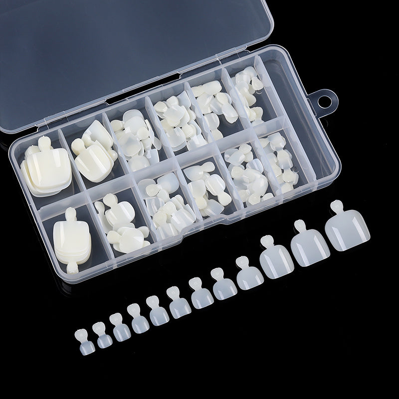 120pcs Natural Toenail False Nail Tips