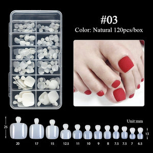 120pcs Natural Toenail False Nail Tips Nail Tips No Brand 