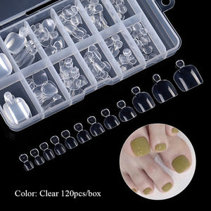 240pcs Clear Toenail False Nail Tips Nail Tips No Brand 