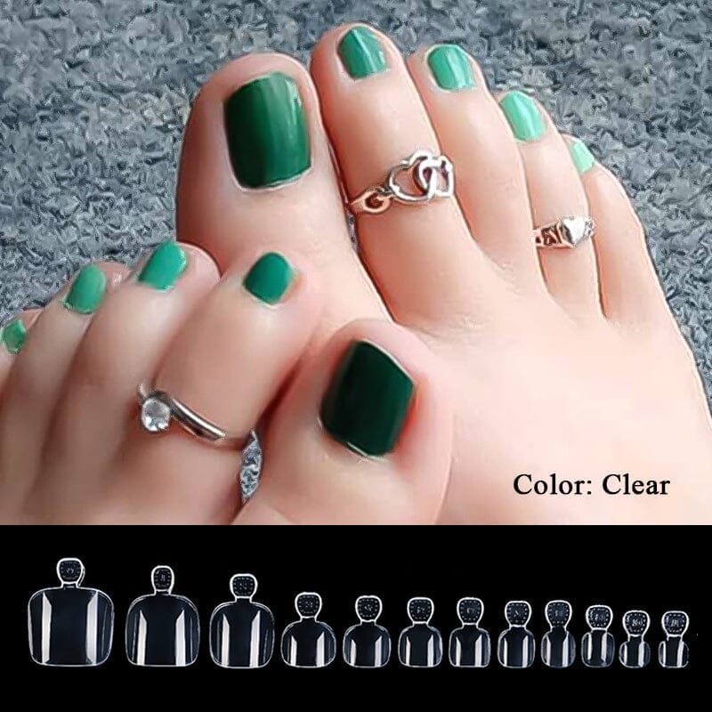 120pcs Clear Toenail False Nail Tips Nail Tips No Brand 