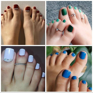 120pcs Natural Toenail False Nail Tips Nail Tips No Brand 